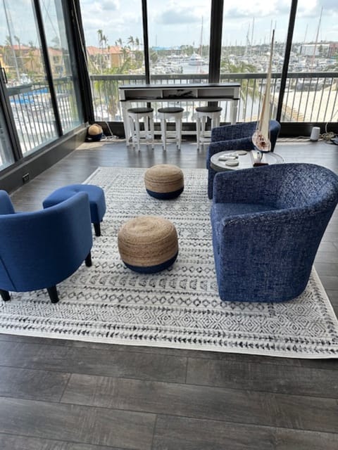 Lanai view of marina 