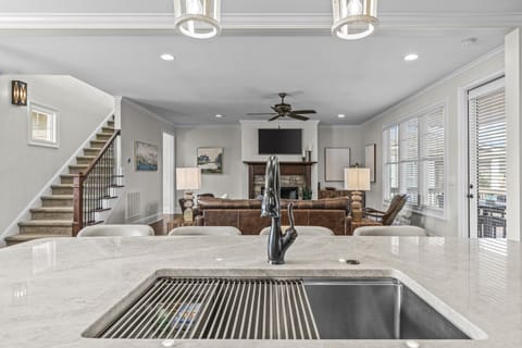 Main Floor - Open Kitchen and Living Area