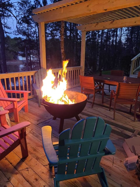 Firepit on the deck