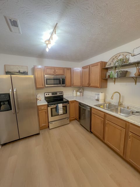 Fully stocked kitchen