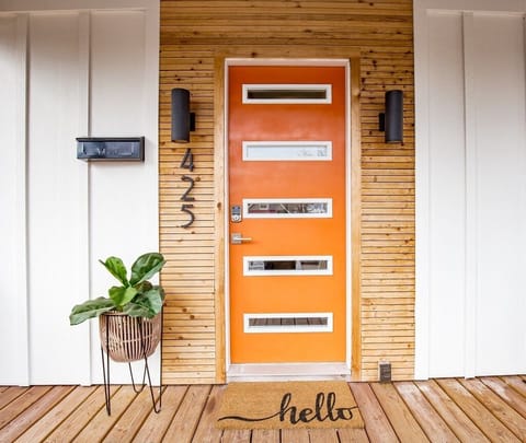 Front Door & Open Front Porch