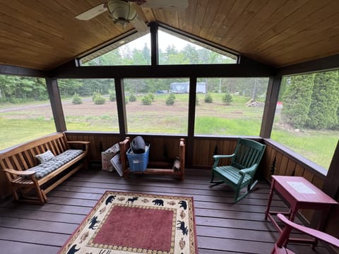 Screened front porch