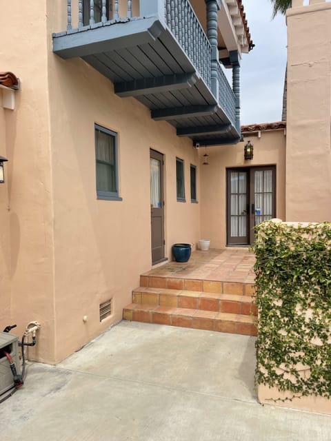 Back patio accessible form kitchen and living room