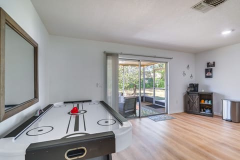 Air Hockey Table | Screened Porch Access