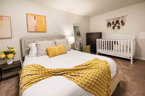 We prepare a baby crib for you if you are with a baby