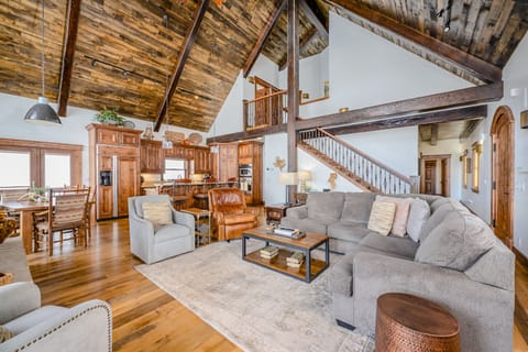 Lounge around playing games, chatting, and sipping hot cocoa in our homey upstairs living space.