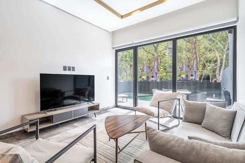 Living Room with a 65" TV