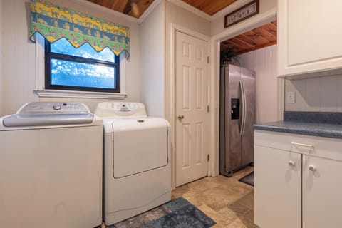 Laundry room & extra fridge