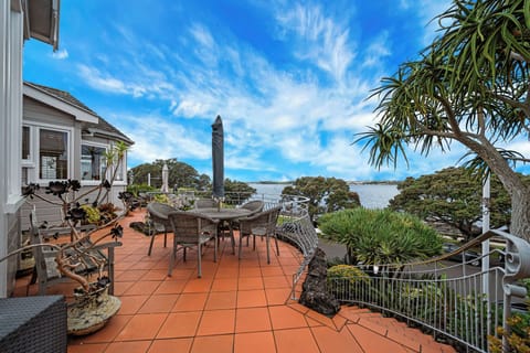 Balcony with beach view