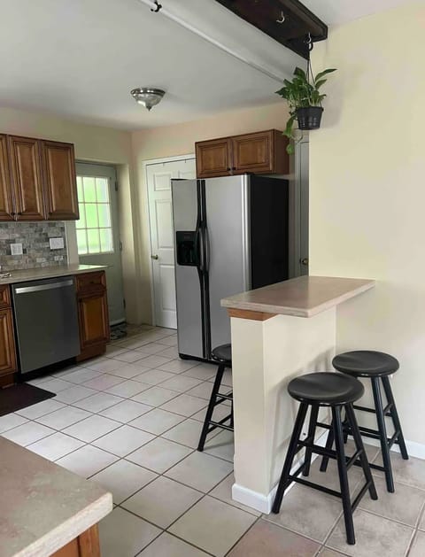 Small island with stools