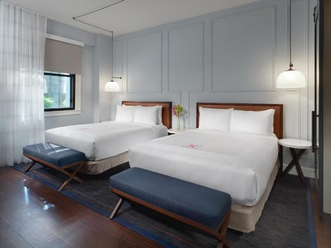 Spread out comfortably with two beds and a peaceful vibe.