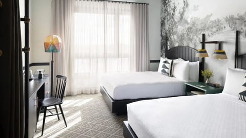 Stretch out in a spacious room with airy light and comfort.