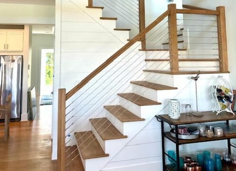 Stairs leading to loft and 2nd living room
