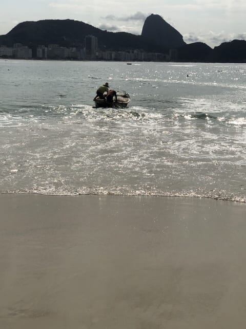 Copacabana Beach. This is NOT the view from the apartment 