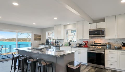 Fully Stocked Lake View Kitchen