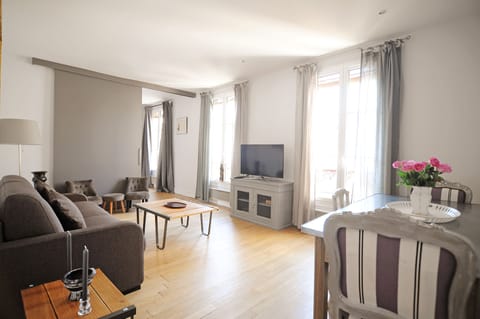 Living and dining area.