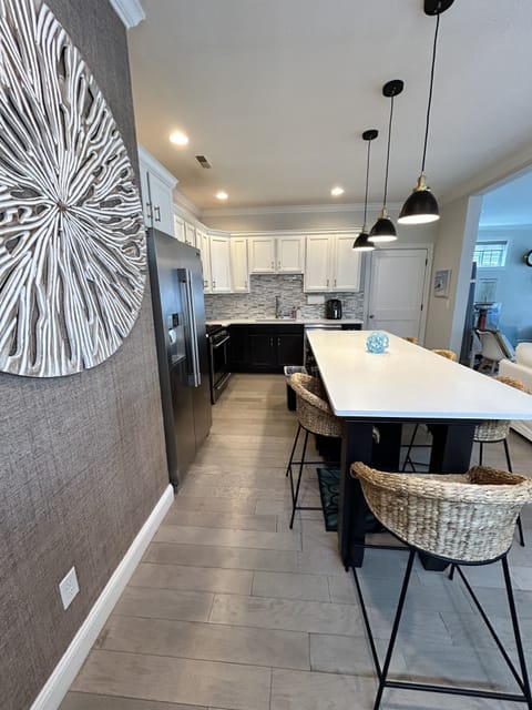 Open concept kitchen.