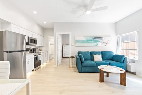 Private bedroom connected to living room