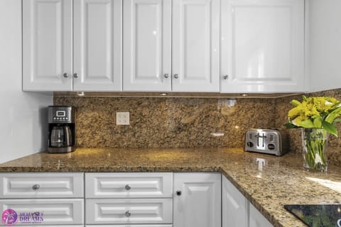 Dishware, silverware, glassware, pots, and pans included