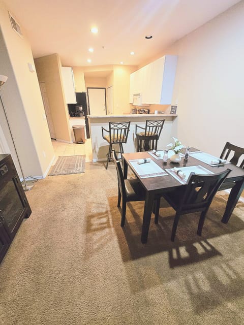Kitchen and dining area