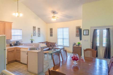 Unit B - Open Area Kitchen, Dining and Living Room