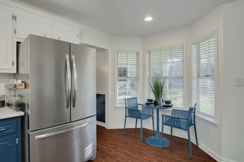 Big fridge for large group, more space = more food!