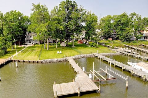 Enjoy tanning, fishing and kayaking from the private pier at The Pearl (of Oyster Harbor).