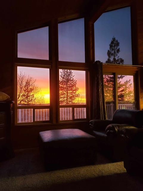 BEAUTIFUL family room sunset view. Come see the beautiful views from every room