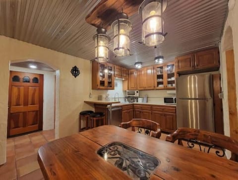 The kitchen includes all the essentials for enjoying a delightful meal