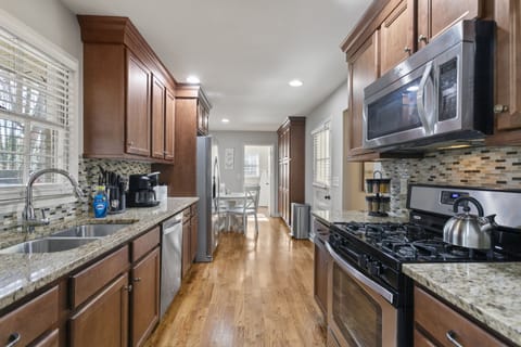 Fully stocked chefs kitchen