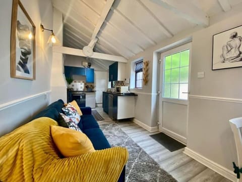 Open plan sitting, tv, dining, kitchen area.