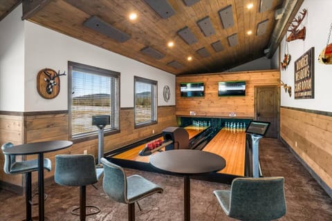 Duckpin bowling right off of the main living room, fun for the whole family!