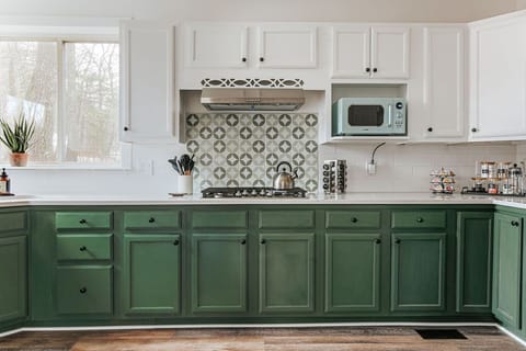 [Main Floor] Inside the cabinets you'll find everything you need to channel your inner chef. 