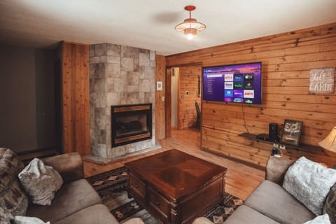 Kick your feet up and relax in your comfy living room.