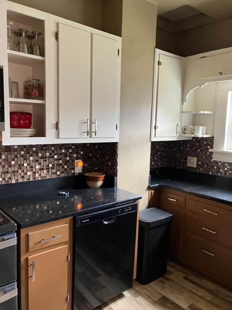 Contemporary kitchen design with Sparkling  quartz countertops