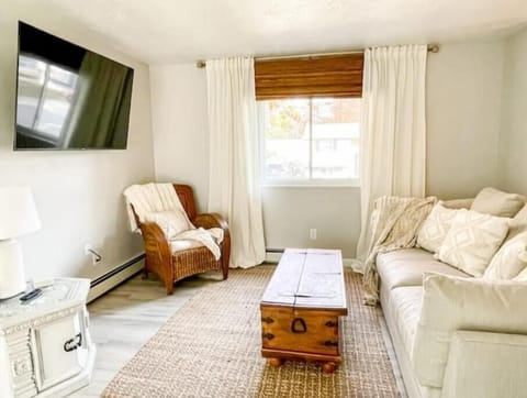 Comfy living room with Smart Roku TV