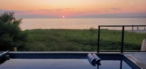 Sunset views from the pool deck
