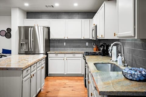 Fully stocked kitchen