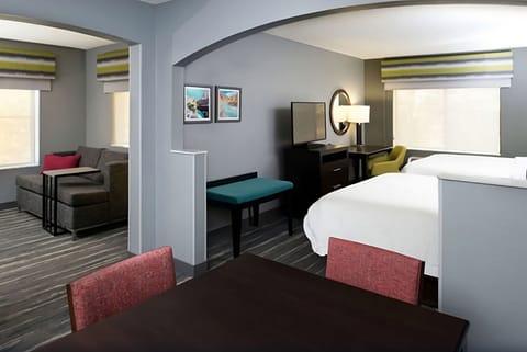 Enjoy casual meals at the table after a busy day.