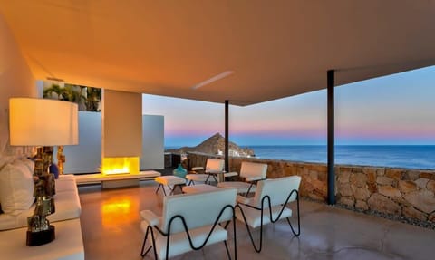 Dine al fresco with panoramic ocean views, perfect for any meal or celebration.