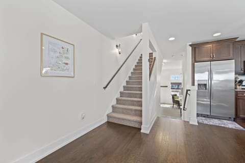 Stairs leading to master bedrooms