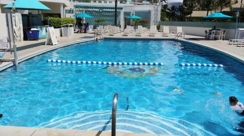 Main pool on lobby level.