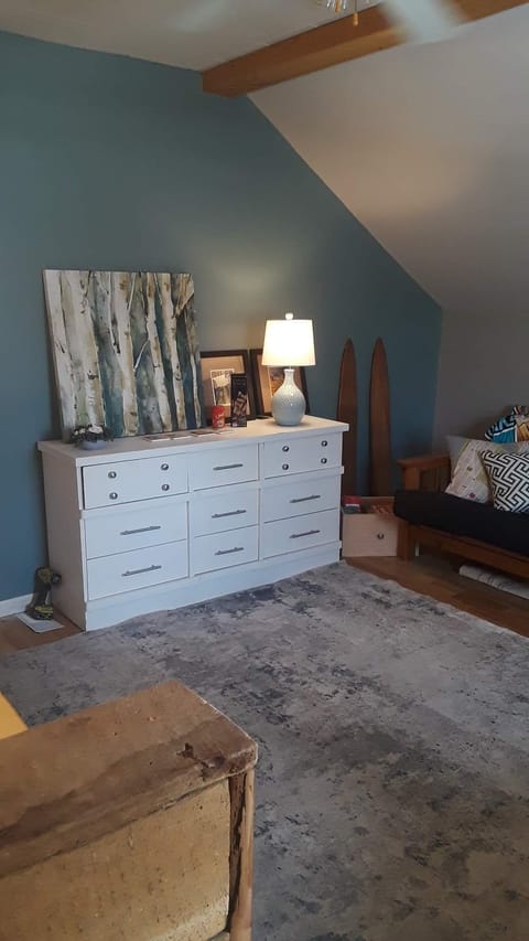 Upper studio living space