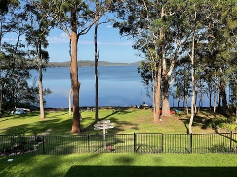 View of lake from top deck
