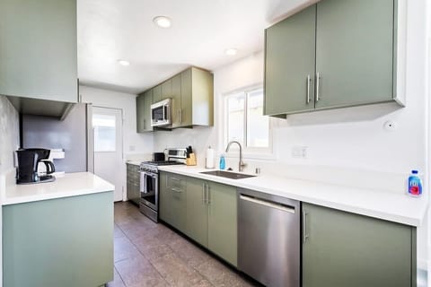 Fully Stocked open kitchen 