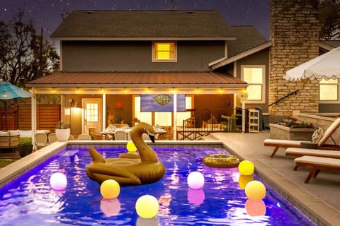 Your own private Austin resort. Poolside movies under the stars.