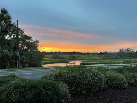 Breathtaking view over the marsh right from your front porch.