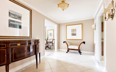 Arrive in a polished foyer that feels calm and welcoming