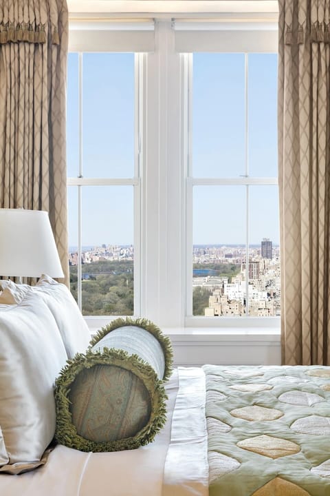 Sip morning coffee while gazing out over the city