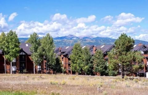 SnowFire Condo with a background view of Wheeler Peak.